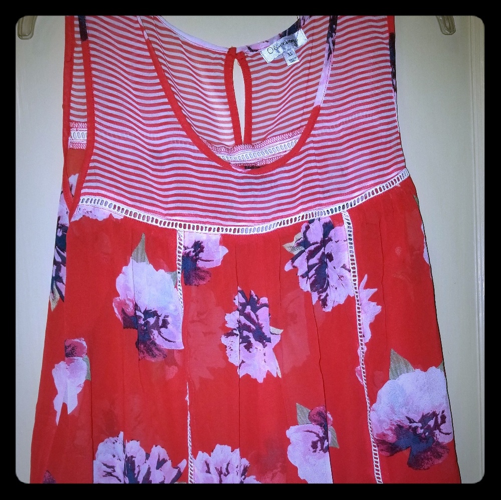 Multi color baby doll type tank